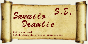 Samuilo Dramlić vizit kartica